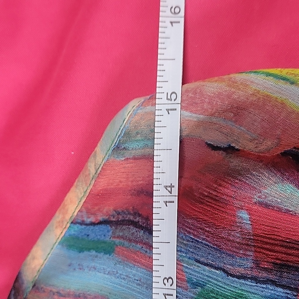 Jack rainbow spaghetti strap sun dress size 2, 15"PTP - Picture 8 of 10